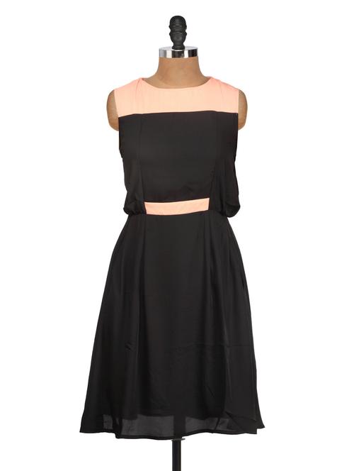 black and peach dress - 920763 - Very Small Image - 1