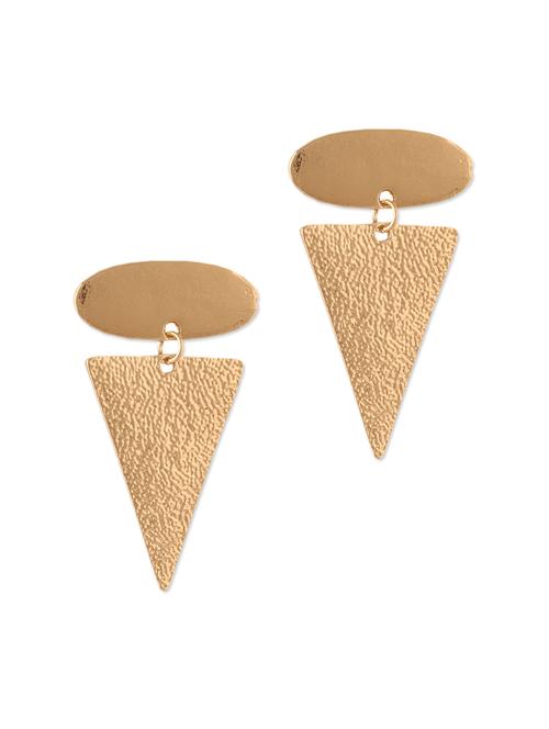 gold inverted pyramid earrings - 923597 - Very Small Image - 1