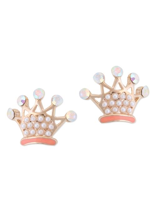 cute crown shaped earrings - 925247 - Very Small Image - 1