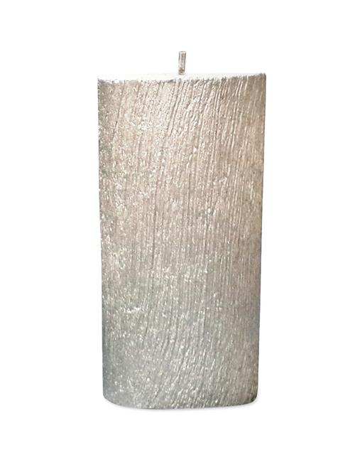 silver tree textured candle - 927601 - Very Small Image - 1