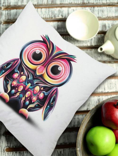 owl art cushion cover - 930139 - Very Small Image - 1