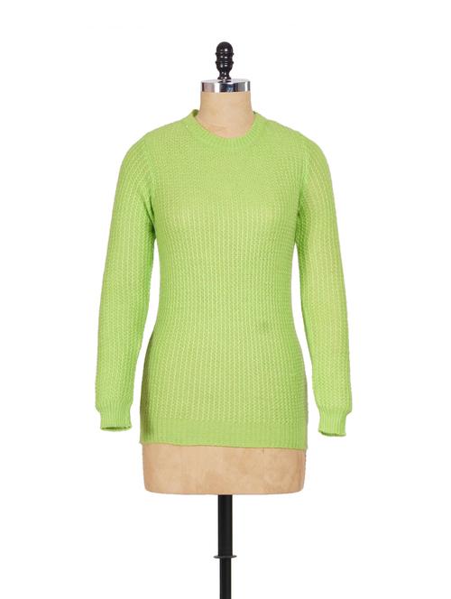light green full-sleeved sweater - 932748 - Very Small Image - 1