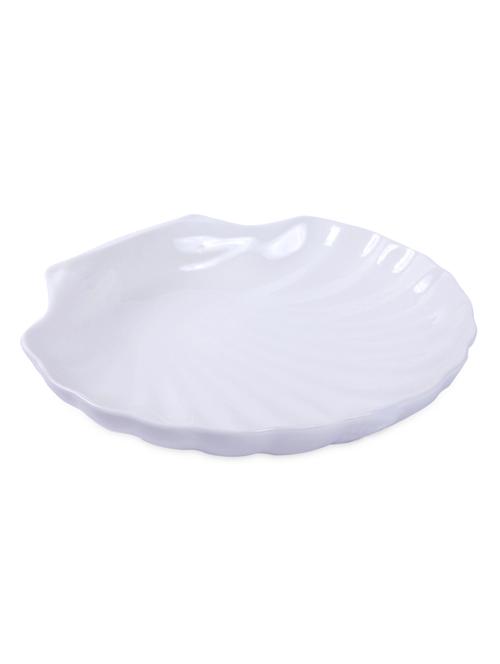 white mollusc shell patterned plate - 935455 - Very Small Image - 1