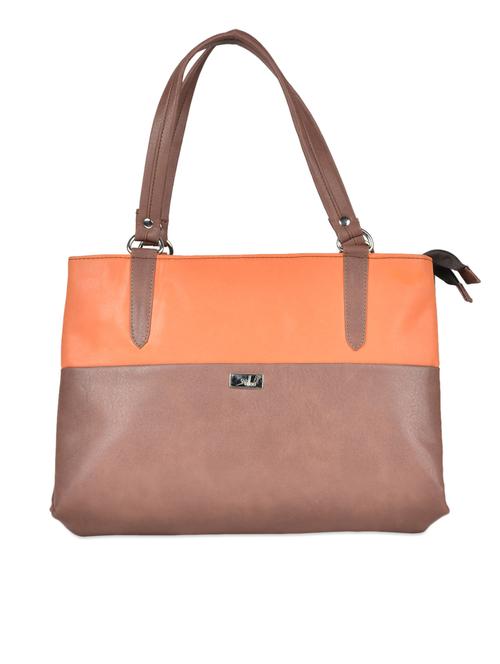 Brown and orange tote bag - 936180 - Very Small Image - 1
