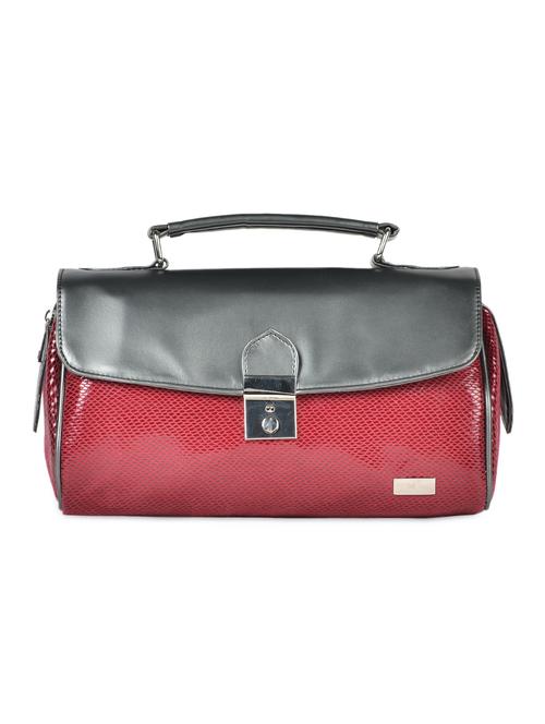 Red leatherette handbag - 936183 - Very Small Image - 1