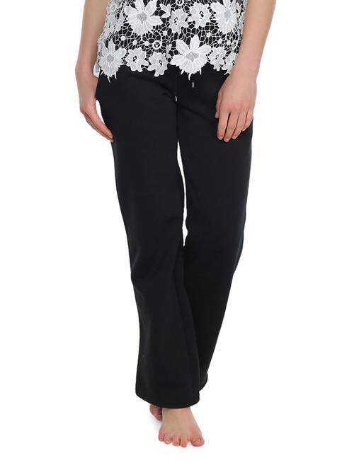solid black straight fit track pants - 936255 - Very Small Image - 1