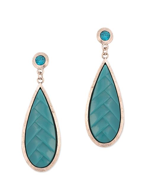 elegant blue teardrop earrings - 937822 - Very Small Image - 1