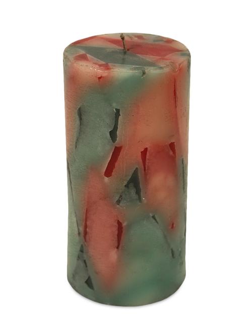 multicolor wax pillar candle - 939866 - Very Small Image - 1