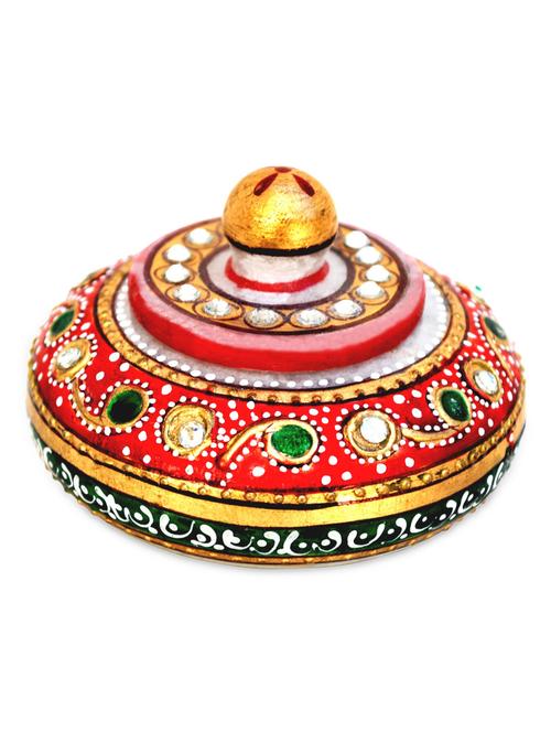 marble amazing look sindoor dani with meena work - 940066 - Very Small Image - 1