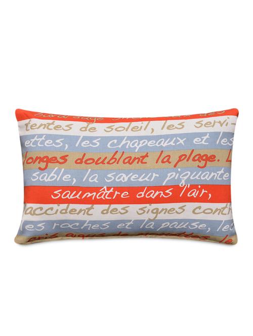 quote print rectangle cushion - 940997 - Very Small Image - 1