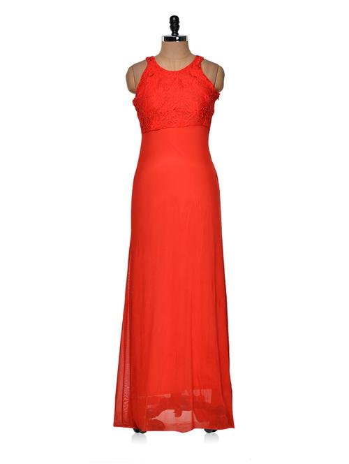 red back cut out gown - 942607 - Very Small Image - 1