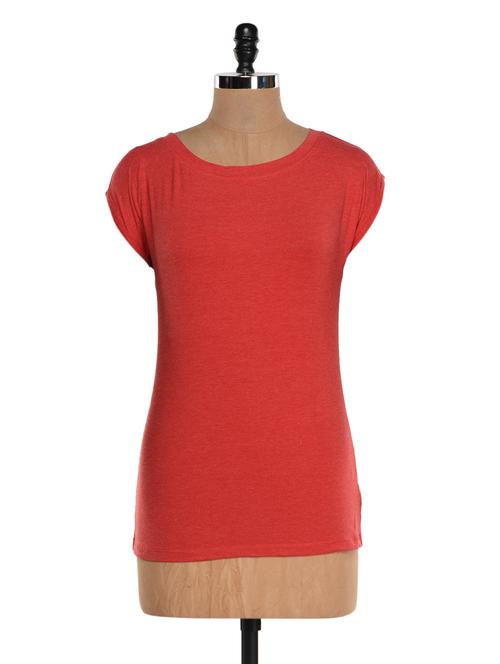 red round neck tee - 943309 - Very Small Image - 1