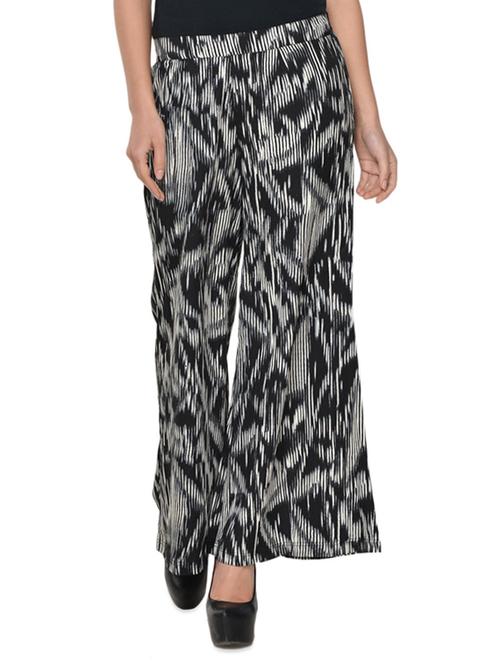 black and white printed palazzo - 943316 - Very Small Image - 1