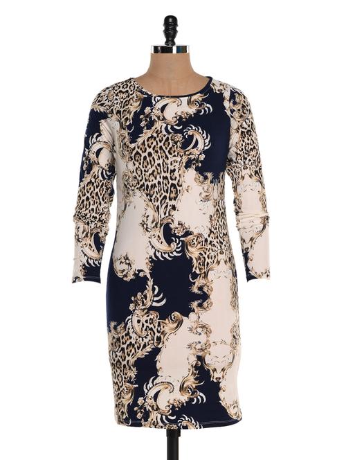 blue and white printed dress - 943324 - Very Small Image - 1