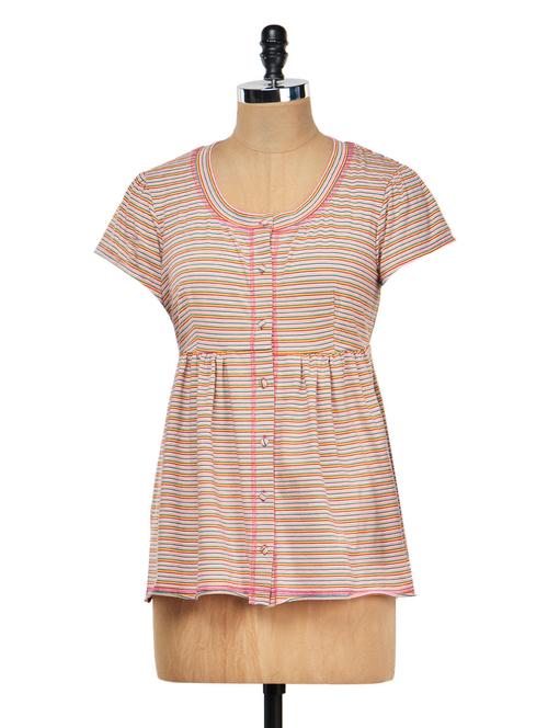 Pink striped top - 950304 - Very Small Image - 1