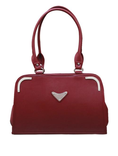 glossy maroon handbag - 951303 - Very Small Image - 1
