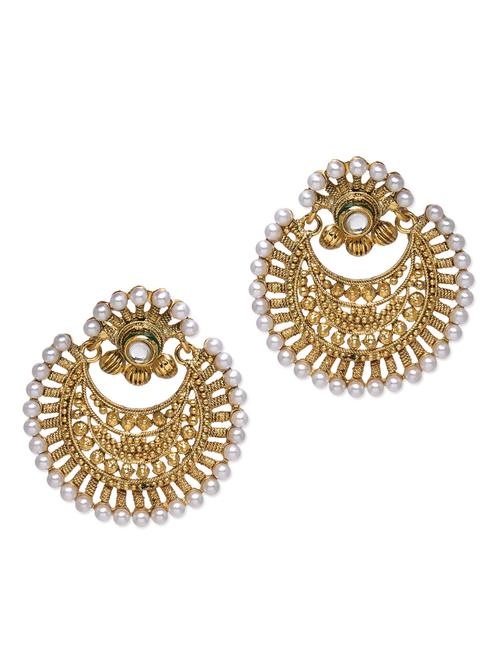 gold embellished earrings - 9543096 - Very Small Image - 1