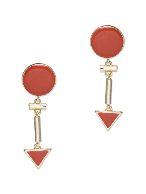 red embellished earrings - 9543103 - Very Small Image - 1