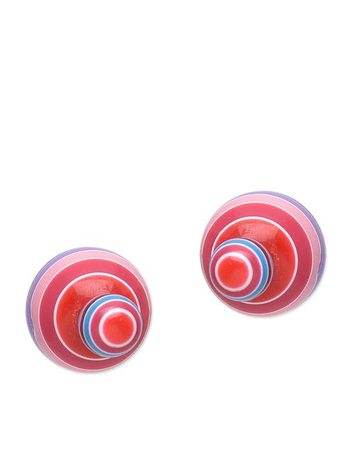 multicoloured embellished stud earrings - 9543143 - Very Small Image - 1