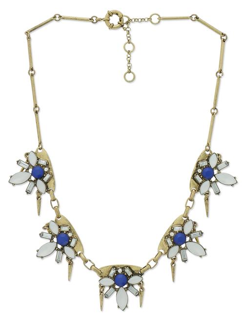 multicoloured stone embellished necklace - 9545414 - Very Small Image - 1