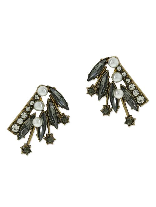 multicoloured stone embellished studs - 9545448 - Very Small Image - 1