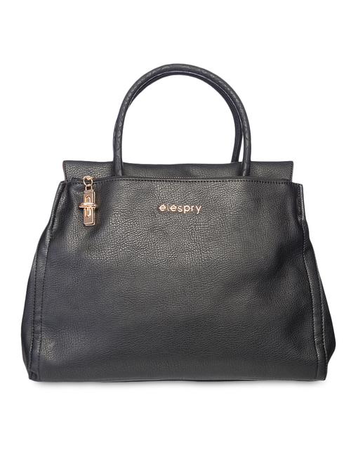 black textured leatherette handbag - 9545959 - Very Small Image - 1