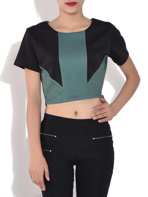 sage green crop top - 9546756 - Very Small Image - 1