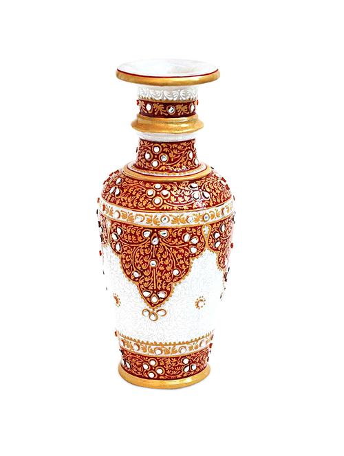 white marble flower vase - 954706 - Very Small Image - 1
