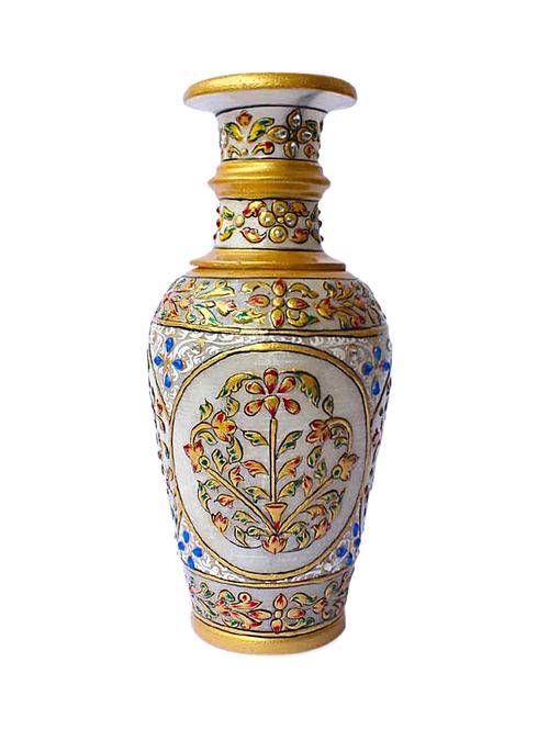 white marble flower vase - 954714 - Very Small Image - 1