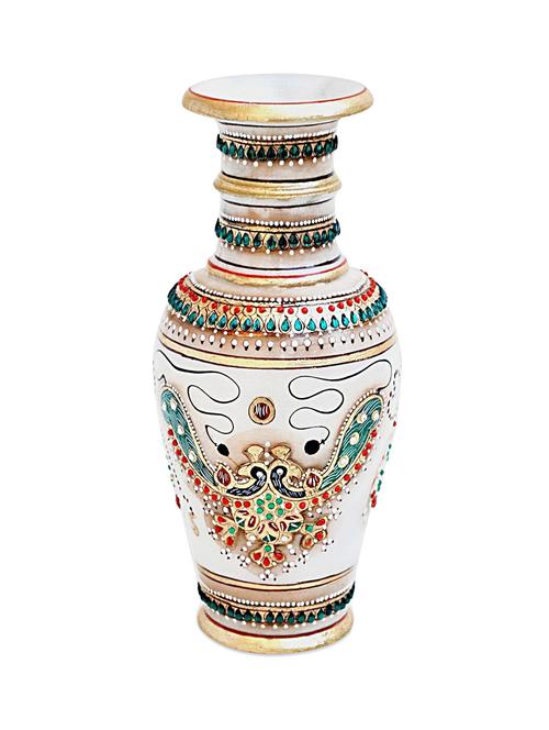 white marble flower vase - 954724 - Very Small Image - 1