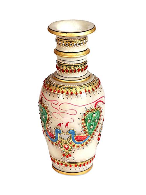 white marble flower vase - 954763 - Very Small Image - 1