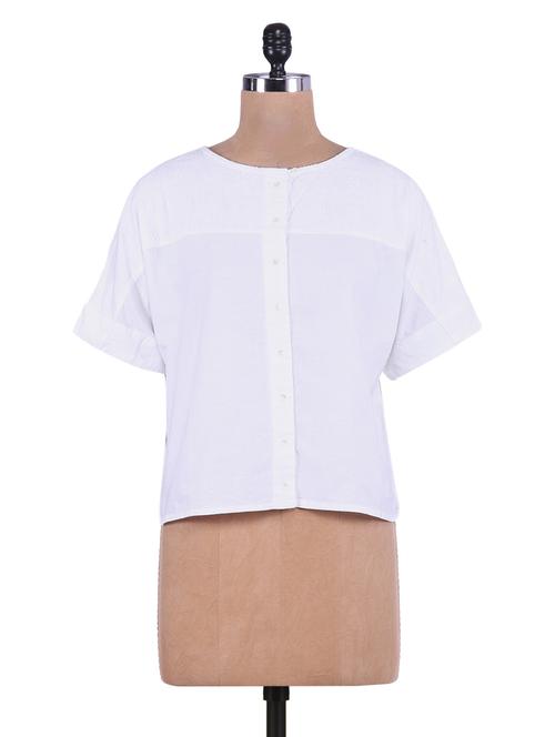 button up embroidered top - 9552387 - Very Small Image - 1