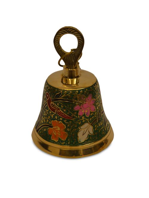 gold brass mandir bell - 9556262 - Very Small Image - 1