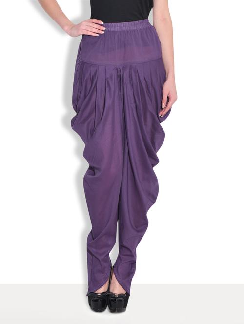 purple cotton dhoti salwara - 9556638 - Very Small Image - 1