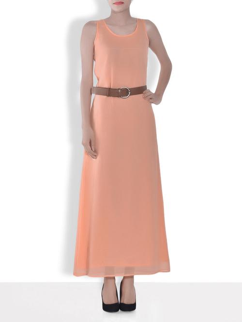peach sleeveless maxi dress - 9558675 - Very Small Image - 1