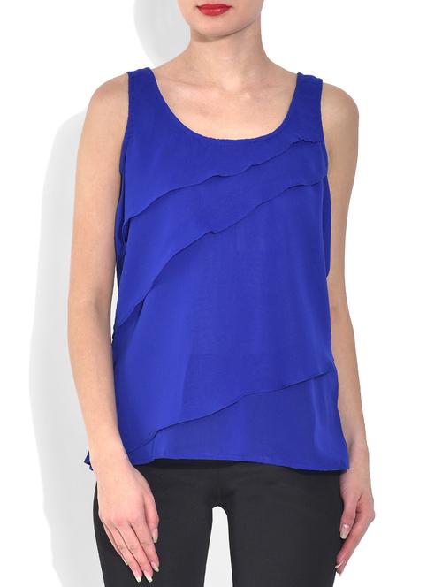 royal blue tiered top - 9558807 - Very Small Image - 1