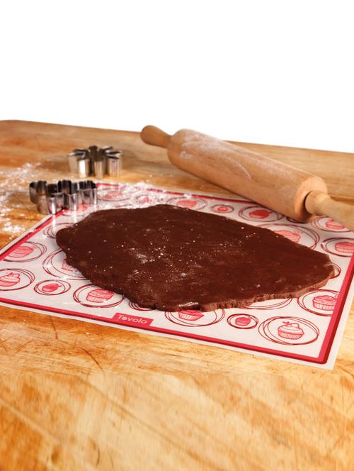 Cupcake Print Silicone Rectangular Baking Mat (Small) - 955882 - Very Small Image - 1
