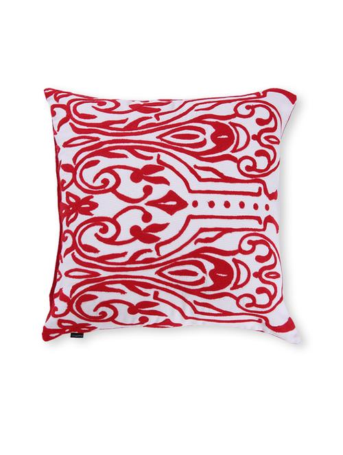 red printed cotton cushion cover ( set of 2 ) - 9559633 - Very Small Image - 1
