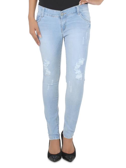 Ice Blue Denim Slim Fit Jeans - 9560434 - Very Small Image - 1