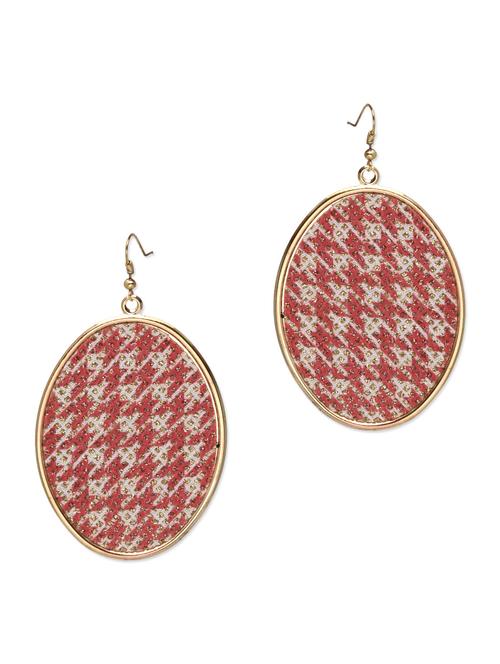 red and white printed earrings - 9564856 - Very Small Image - 1
