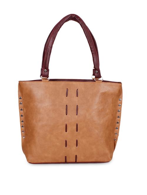 brown faux leather shoulder bag - 9565675 - Very Small Image - 1