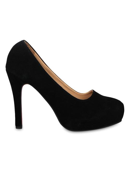 solid black suede pumps - 9566229 - Very Small Image - 1