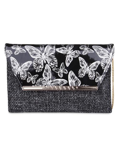 black cotton printed clutch - 9566695 - Very Small Image - 1