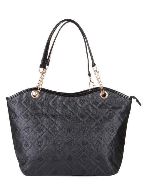 black leatherette handbag - 9566707 - Very Small Image - 1