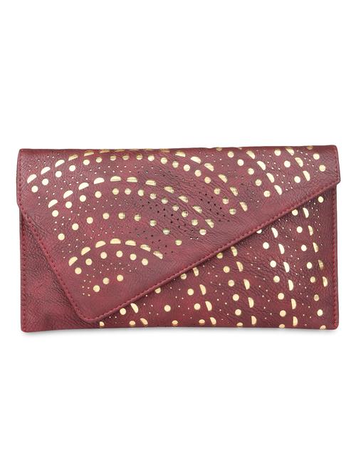 red leatherette cut worked sling bag - 9566733 - Very Small Image - 1