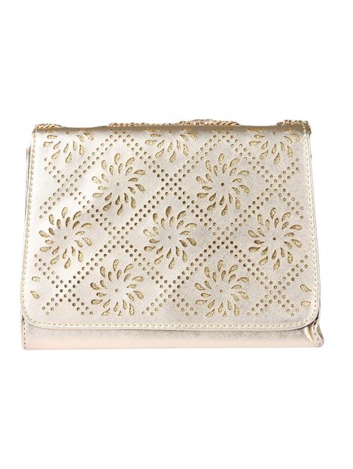 beige leatherette clutch - 9566794 - Very Small Image - 1