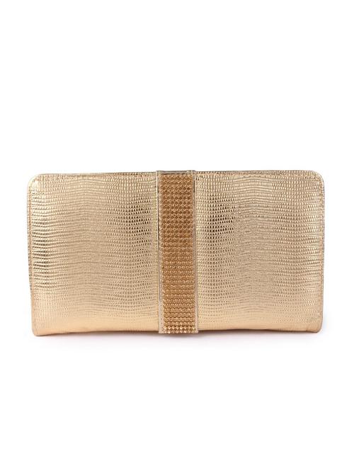 gold silk clutch - 9566805 - Very Small Image - 1