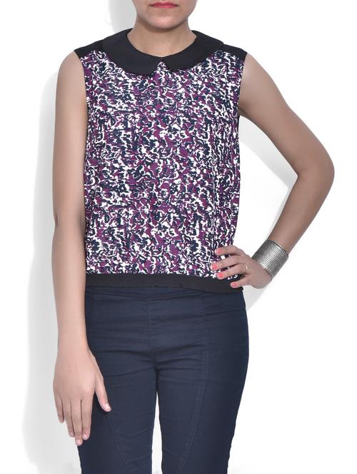 multicolored printed top - 9566851 - Very Small Image - 1