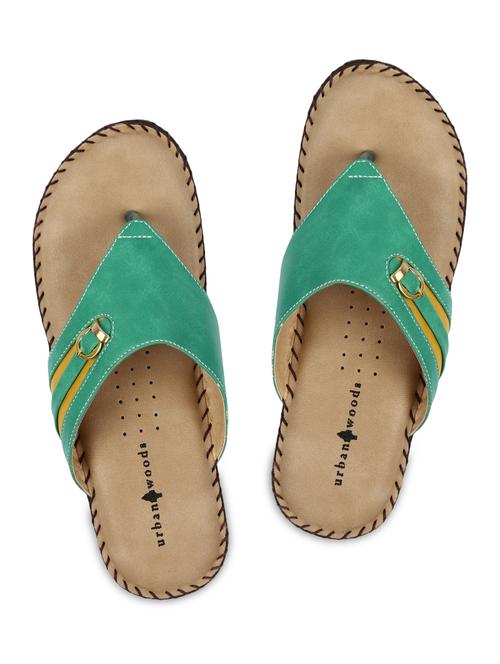 forest green faux leather slip ons - 9567088 - Very Small Image - 1