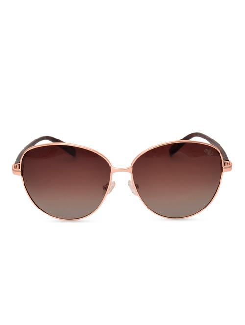 gold round uv protected sunglasses - 9567339 - Very Small Image - 1